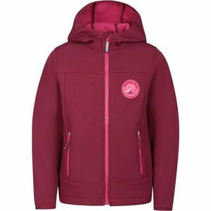 ALPINE PRO OMANO Dětská softshellová bunda, fialová, velikost 116-122 obraz