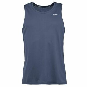 Nike MILER Pánské tílko, tmavě modrá, velikost obraz