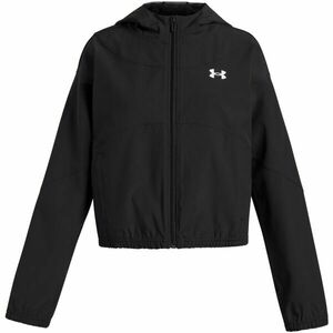 Under Armour RIVAL WOVEN Dívčí lehká bunda, černá, velikost M obraz