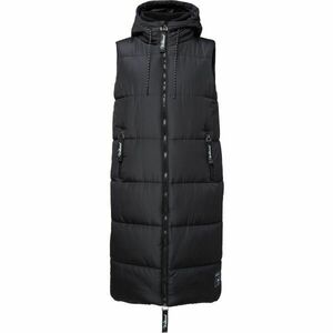 Willard ULYSS Dlouhá dámská prošívaná vesta, černá, velikost obraz
