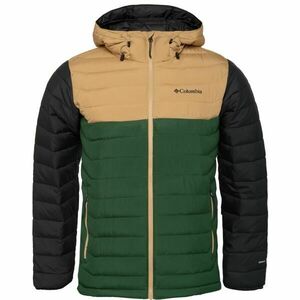 Columbia POWDER LITE II HOODED JACKET Pánská zimní bunda, zelená, velikost obraz