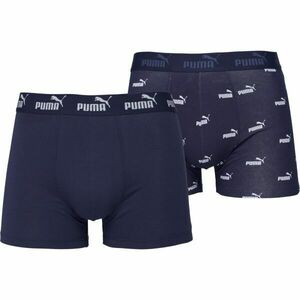 Puma ELEMENTS MEN LOGO PRINT BOXERS 2P Pánské boxerky, tmavě modrá, velikost obraz