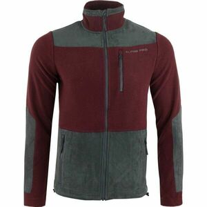 ALPINE PRO CLEW Pánská fleecová mikina, vínová, velikost obraz