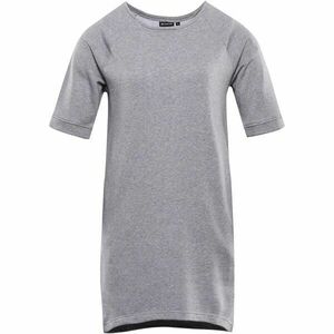 ALPINE PRO MOLEDA Dámské bavlněné šaty, šedá, velikost obraz