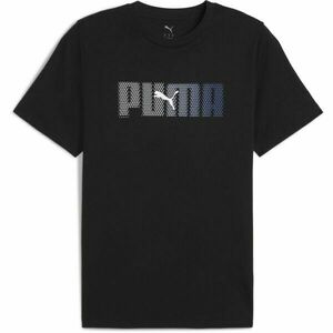 Puma ESSENTIALS LOGO LAB TEE Pánské triko, černá, velikost obraz