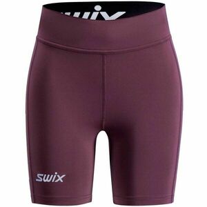 Swix PACE HIGH WAIST W Dámské běžecké kraťasy, vínová, velikost obraz