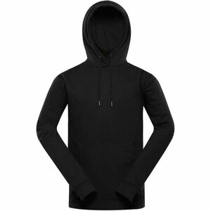 NAX AZER Pánská bavlněná mikina s kapucí, černá, velikost obraz