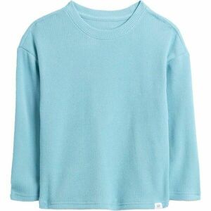GAP V-LS COZY WAFFLE CREW Dětské tričko, světle modrá, velikost 4Y obraz