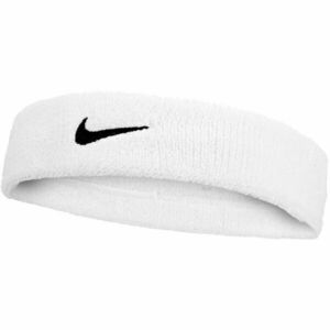 Nike SWOOSH CLASSIC HEADBAND Sportovní čelenka, bílá, velikost obraz