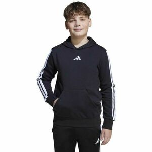 adidas ESSENTIALS 3- STRIPES Dětská mikina, černá, velikost obraz