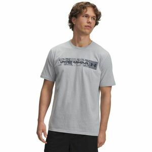 Under Armour CAMO CHEST STRIPE Pánské triko, šedá, velikost L obraz