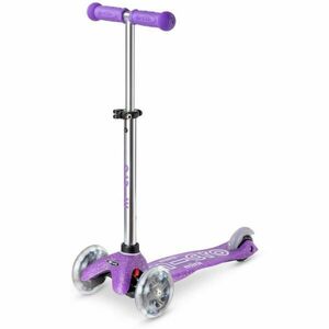 Micro MINI DELUXE GLITTER LED Dětská koloběžka, fialová, velikost obraz