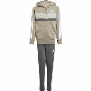 adidas 3 STRIPES TIBERIO Dětská souprava, tmavě šedá, velikost obraz