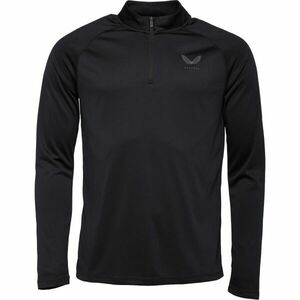 CASTORE 1/4 ZIP LS TOP Pánská sportovní mikina, černá, velikost XXL obraz