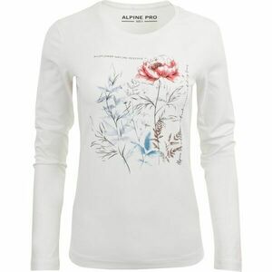 ALPINE PRO SFERA Dámské triko s dlouhými rukávy, bílá, velikost obraz