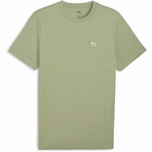 Puma ESSENTIALS ELEVATED TEE Pánské triko, khaki, velikost obraz