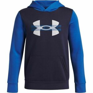 Under Armour RIVAL FLEECE COLORBLOCK Chlapecká mikina, tmavě modrá, velikost XL obraz