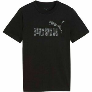Puma ESSENTIALS CAMO TEE B Chlapecké triko, černá, velikost obraz