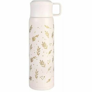 ALBI THERMO BOTTLE 500 ML Termoláhev s hrnkem, béžová, velikost obraz