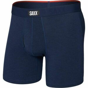 SAXX VIBE XTRA SOFT COMFORT BOXER BRIEF FLY Pánské boxerky, tmavě modrá, velikost obraz