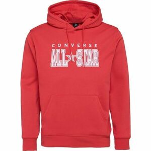 Converse ARCH ALL STAR HOODIE Pánská mikina, červená, velikost obraz