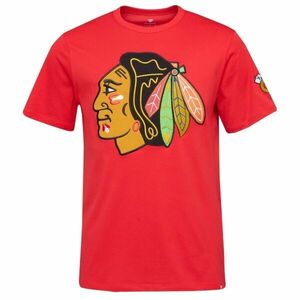 FANATICS CHICAGO BLACKHAWKS HAT TRICK TEE Triko, červená, velikost obraz
