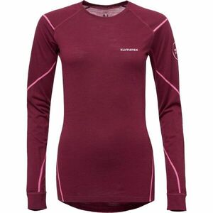 Klimatex WAAL MERINO Dámské merino triko, vínová, velikost obraz