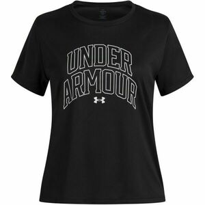 Under Armour TECH VARSITY GRAPHIC Dívčí sportovní tričko, černá, velikost XL obraz