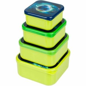 BAAGL FOTBAL Box na svačinu 4v1, světle zelená, velikost obraz