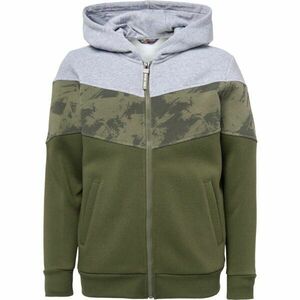 Lewro BRUS Chlapecká celorozepínací mikina, khaki, velikost 164-170 obraz