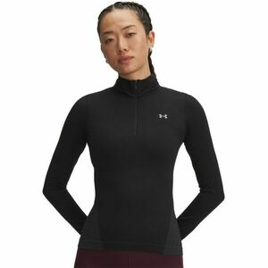 Under Armour VANISH SEAMLESS 1/4 ZIP Dámské tričko s dlouhým rukávem, černá, velikost M obraz