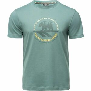 Hi-Tec HORAL Pánské bavlněné triko, zelená, velikost obraz