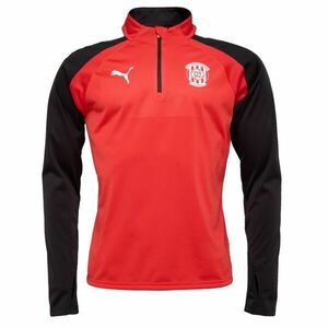 Puma TEAMLIGA 1/4 ZIP TOP - ZBROJOVKA BRNO Pánská fotbalová mikina, červená, velikost obraz