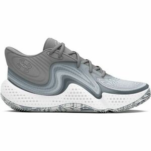Under Armour SPAWN 6 MID Unisex obuv na basketbal, šedá, velikost 44.5 obraz