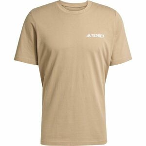 adidas TERREX MOUNTAIN TEE Pánské outdoorové tričko, hnědá, velikost obraz