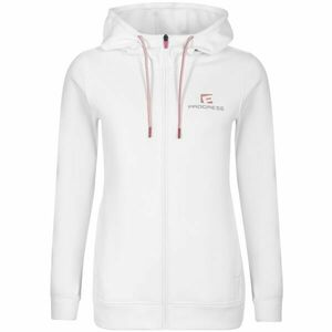 PROGRESS LIBERA Dámská sportovní mikina s kapucí, bílá, velikost obraz
