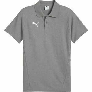 Puma TEAMEVOSTRIPE POLO Pánské polo triko, šedá, velikost obraz