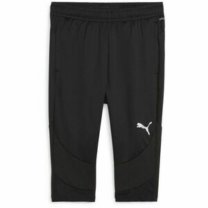 Puma TEAMFINAL TRAINING 3/4 PANTS Pánské fotbalové 3/4 elasťáky, černá, velikost obraz