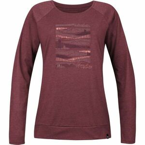 Hannah ADRY Dámské tričko s dlouhým rukávem, vínová, velikost obraz
