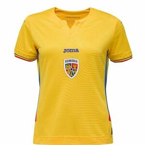 Joma FED. FUTBOL RUMANÍA 1ST WOMEN SHORT SLEEVE T-SHIRT Dámský fotbalový dres, žlutá, velikost obraz