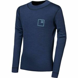 Sensor MERINO DF LOGO UP Dětské funkční triko, tmavě modrá, velikost obraz