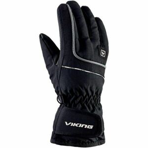 Viking KEVIN Dětské lyžařské rukavice, černá, velikost obraz