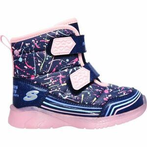 Skechers ILLUMI-BRIGHTS-POWER PAINT Dívčí zimní obuv, tmavě modrá, velikost obraz