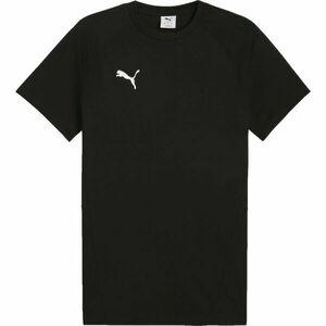 Puma TEAMEVOSTRIPE TEE Pánské triko, černá, velikost obraz