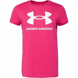 Under Armour LIVE SPORTSTYLE GRAPHIC SS Dámské triko, růžová, velikost L obraz