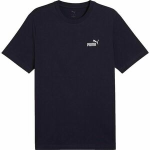 Puma ESSENTIALS SMALL NO. 1 LOGO TEE Pánské triko, tmavě modrá, velikost obraz