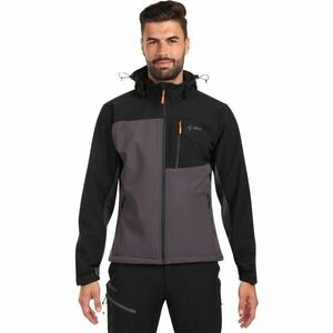 KILPI ONTAVIO Pánská softshellová bunda, tmavě šedá, velikost obraz