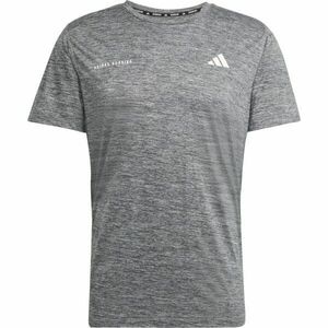 adidas OWN THE RUN MELANGE TEE M Pánské sportovní triko, tmavě šedá, velikost obraz