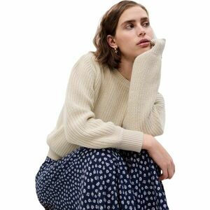 GAP CLASSIC COTTON CREW Dámský svetr, béžová, velikost obraz