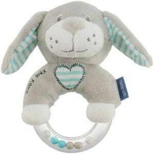BABY MIX PES Plyšové chrastítko, šedá, velikost obraz